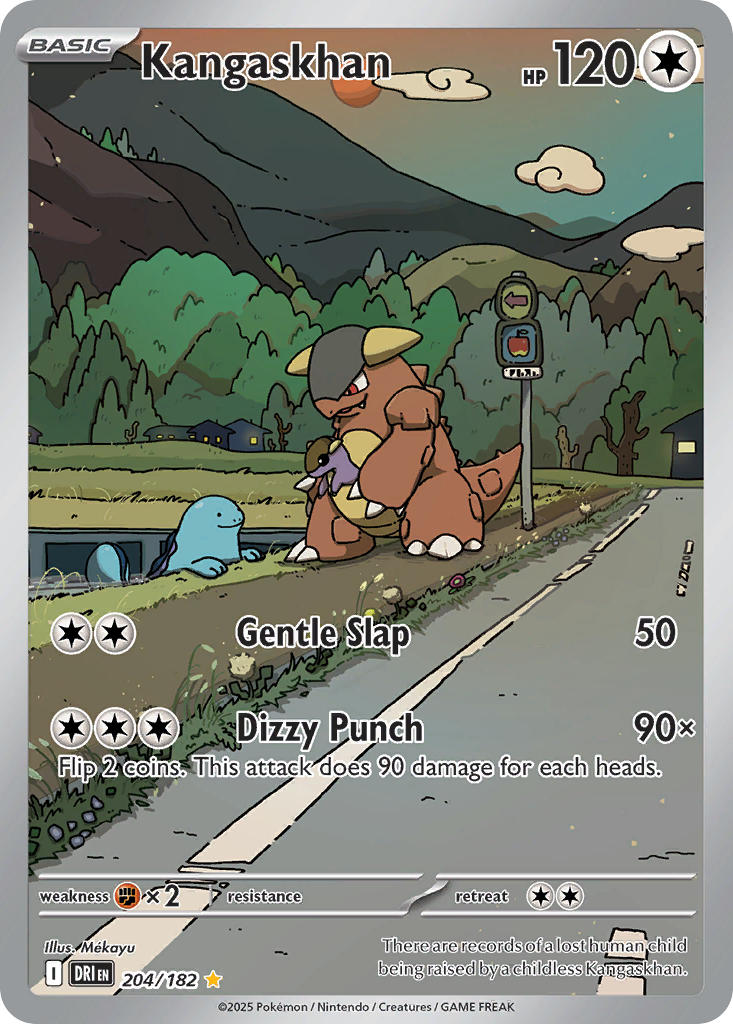 ._. apple arrow_(symbol) artist_name bare_tree card_(medium) character_name cloud company_name copyright_name copyright_notice english_text food fruit gen_1_pokemon gen_2_pokemon grass kangaskhan mekayu mother_and_child nintendo no_humans nostrils official_art outdoors pokemon pokemon_(creature) pokemon_card pokemon_focus pokemon_tcg quagsire red_eyes road sign sky smile street third-party_source trading_card tree v-shaped_eyes