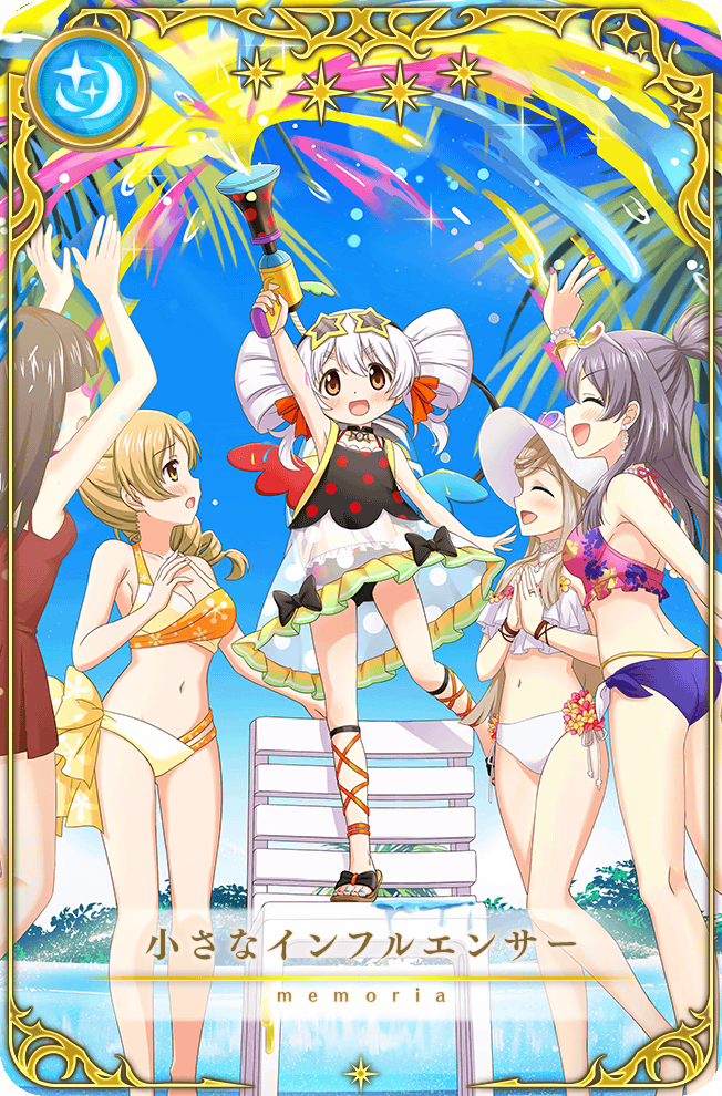 5girls ^_^ aika_himena aika_himena_(swimsuit_costume) arm_up armpits arms_up artist_request asymmetrical_wings back backpack bag bare_arms bare_legs bare_shoulders bead_necklace beads bikini black_bikini black_bow black_choker blonde_hair blue_nails blue_ribbon blue_sky bow breasts brown_eyes brown_hair brown_sandals bubble_gun card_(medium) choker cleavage closed_eyes collarbone day dot_nose double_bun dress dress_bow dress_swimsuit drill_hair eyewear_on_head faceless faceless_female fake_wings feet_out_of_frame floral_print frilled_bikini frilled_dress frills full_body game_cg gun hair_between_eyes hair_bow hair_bun hand_up happy hat height_difference holding holding_gun holding_weapon jewelry kurusu_alexandra kurusu_alexandra_(swimsuit_costume) leg_ribbon leg_up light_blush long_hair magia_record:_mahou_shoujo_madoka_magica_gaiden mahou_shoujo_madoka_magica mismatched_bikini mismatched_wings momoe_nagisa momoe_nagisa_(swimsuit_ver.) multicolored_bikini multicolored_nails multiple_girls nail_polish necklace nervous ocean official_alternate_costume official_art on_chair one-piece_swimsuit open_mouth orange_bikini orange_bow orange_nails orange_ribbon outdoors own_hands_together palm_tree picture_frame pink_bikini pleated_skirt ponytail purple_bikini purple_hair red_bow red_one-piece_swimsuit red_wings ribbon sandals see-through_clothes see-through_dress short_ponytail side_ponytail skirt sky sleeveless sleeveless_dress smile spraying standing star-shaped_eyewear star_(symbol) summer sun_hat sunglasses swimsuit tareme toenail_polish toenails toes tomoe_mami tomoe_mami_(swimsuit_costume) translated tree twintails two-tone_bikini v waist_bow water_drop weapon white-framed_eyewear white_bikini white_hair white_hat wings yellow-framed_eyewear yellow_bikini yellow_bow yellow_eyes