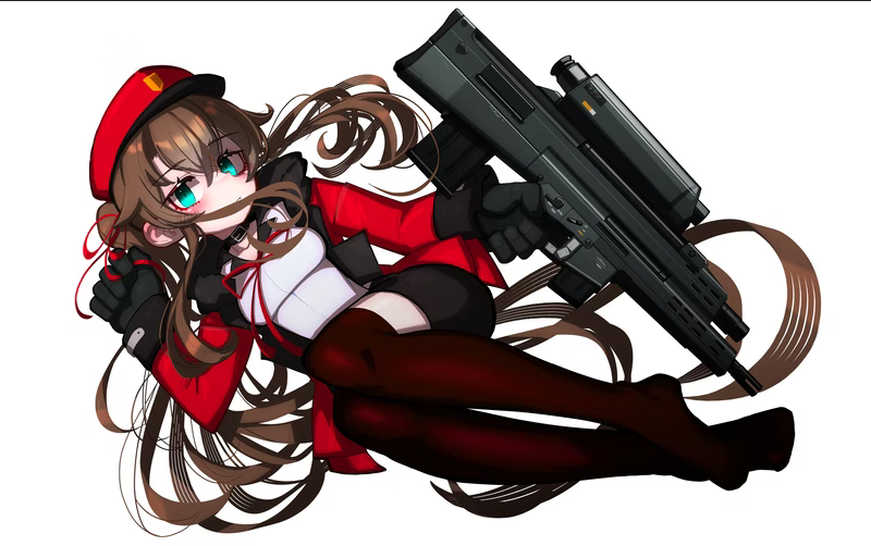 1girl airburst_grenade_launcher alliant_techsystems assault_rifle breasts brown_hair bullpup carbine coat collar commission computerized_scope contraves_brashear_systems female_focus gloves green_eyes grenade_launcher gun hat hazard_symbol heckler_&amp;_koch holding holding_gun holding_weapon huge_weapon iwasawayuki l-3_communications_corporation l3_technologies long_gun military_program modular_weapon_system multi-weapon multiple-barrel_gun night-vision_device objective_individual_combat_weapon_(military_program) objective_infantry_combat_weapon_(military_program) open_clothes open_coat original pantyhose precision-guided_firearm prototype_design ribbon rifle scope selectable_assault_battle_rifle_(military_program) semi-automatic_grenade_launcher short-barreled_rifle sight_(weapon) signature skeb_commission skeb_sample smart_scope solo telescopic_sight thermal_weapon_sight transforming_weapon under-barrel_configuration underbarrel_assault_rifle underbarrel_rifle weapon white_background xm104_(smart_scope) xm29_oicw