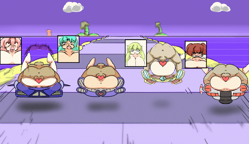 4boys 4girls animated animated_gif anus ass blonde_hair bouncing_breasts breasts censored cloud f-zero heart heart_censor mating_press multiple_boys multiple_girls nintendo outdoors parody penis sex short_hair sky vaginal youmeituzaki