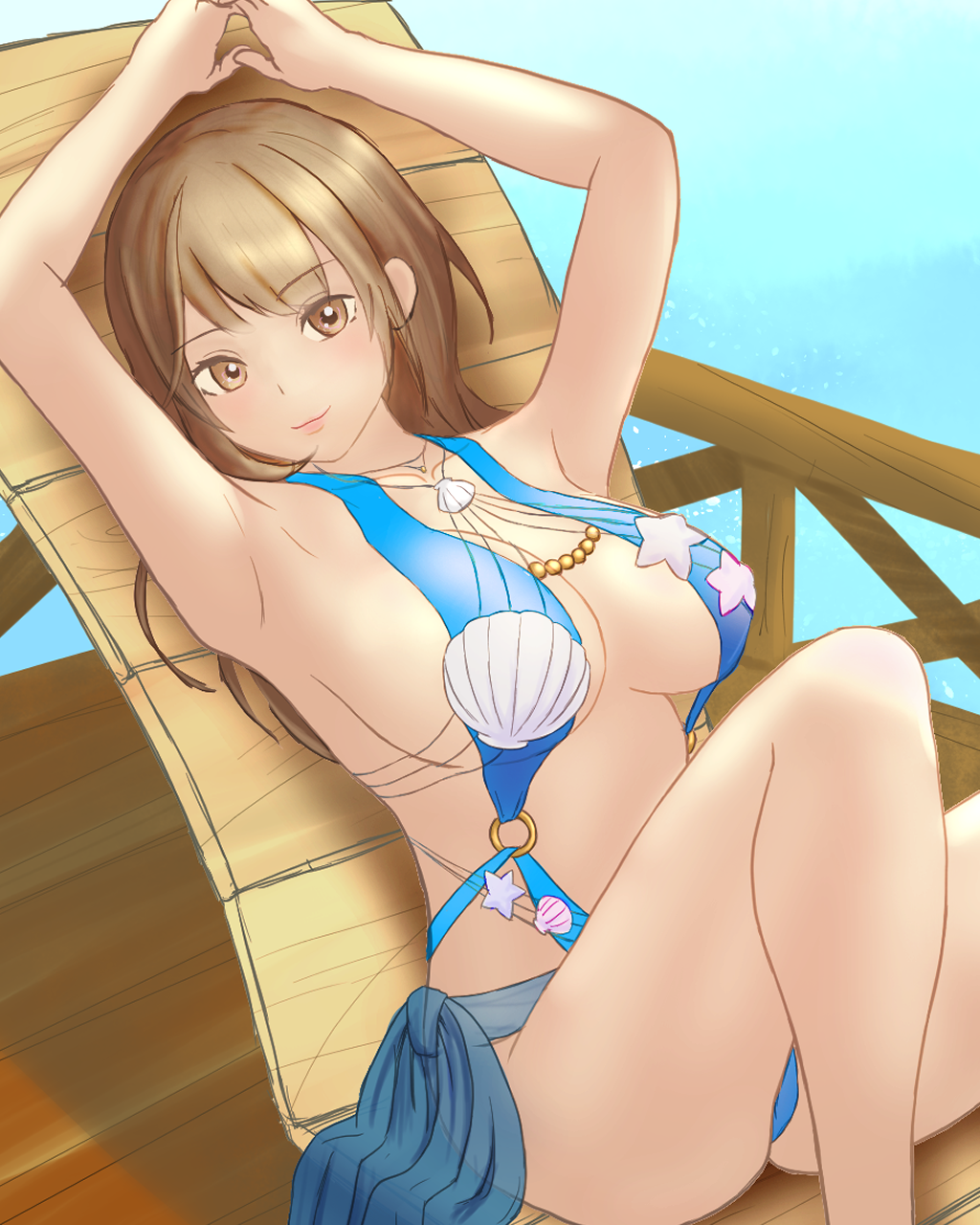 1girl breasts dead_or_alive dead_or_alive_xtreme dead_or_alive_xtreme_venus_vacation highres large_breasts misaki_(doa) swimsuit tagme