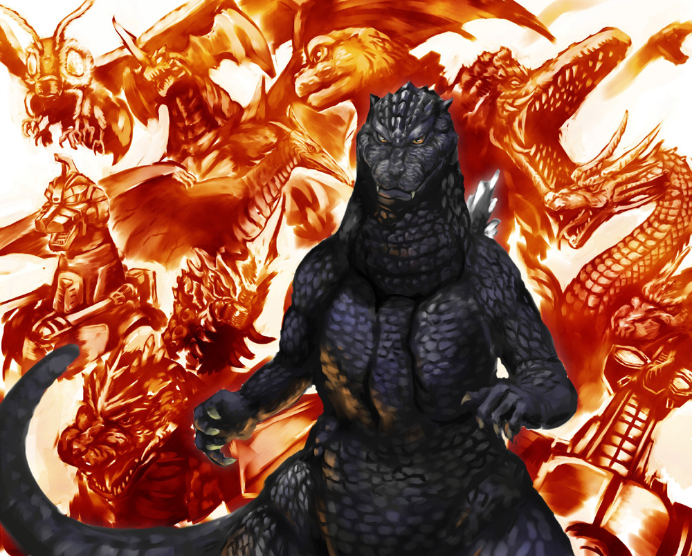 aircraft alien baby_godzilla battra biollante bug butterfly cannon caterpillar clone crest destoroyah dinosaur directed-energy_weapon dragon drill energy_cannon energy_weapon extra_mouth father_and_son fire_rodan flying g-force garuda_(godzilla) giant giant_monster godzilla_(series) godzilla_vs._biollante godzilla_vs._destoroyah godzilla_vs._king_ghidorah godzilla_vs._mechagodzilla_ii godzilla_vs._mothra godzilla_vs._spacegodzilla horns hydra insect japan_self-defense_force jetpack kaiju king_ghidorah looking_at_viewer maser_cannon mecha mechagodzilla military moguera monster moth mothra multiple_heads muscular no_humans nyoruniru plant robot rodan shoulder_cannon simple_background spacegodzilla super_mechagodzilla tail toho tusks united_nations_godzilla_countermeasure_center vines weapon wings