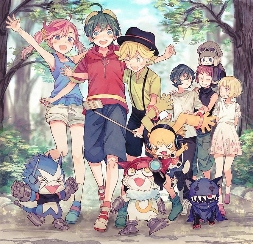 appmon asuka_torajirou digimon digimon_universe:_appli_monsters dokamon gatchmon hackmon_(appmon) karan_eri kashiki_ai katsura_rei musimon offmon onmon ozora_yujin shinkai_haru