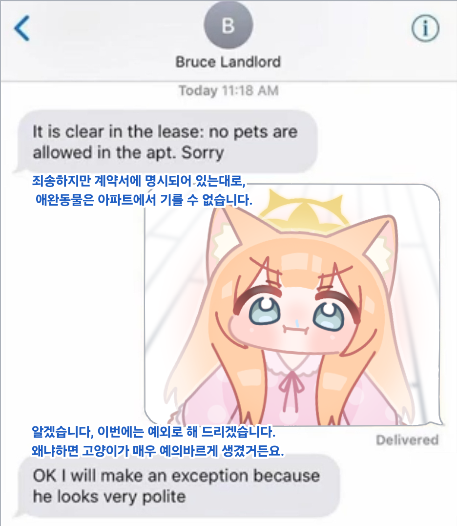 1girl :i animal_ear_fluff animal_ears bilingual_text blue_archive blue_eyes blunt_bangs chat_log chibi closed_mouth commentary_request english_text halo horuhara korean_commentary korean_text long_hair long_sleeves looking_at_viewer mari_(blue_archive) mixed-language_text neck_ribbon no_nose orange_hair pajamas pink_pajamas polka_dot polka_dot_pajamas ribbon snot snot_trail v-shaped_eyebrows yellow_halo