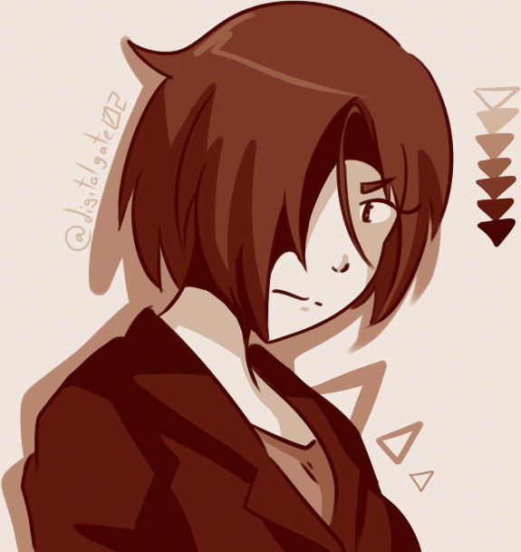 1girl digimon digimon_adventure_tri. female_focus formal_clothes himekawa_maki looking_at_viewer short_hair solo suit