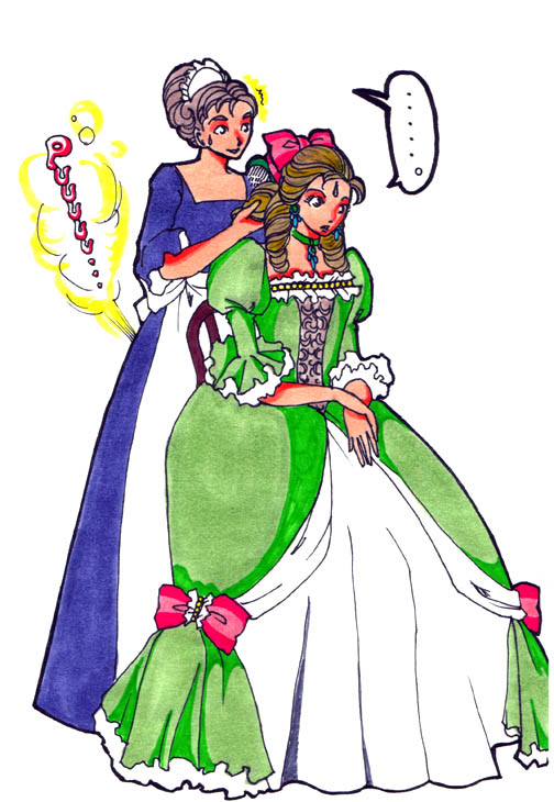 2girls fart maid multiple_girls riria servant