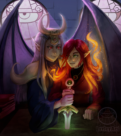 anime_coloring castle couple demon lavleyart lowres lumina magic map nintendo non-web_source oc_x_canon sad ship sword the_legend_of_zelda the_legend_of_zelda:_the_minish_cap vaati watercraft weapon yumejoshi