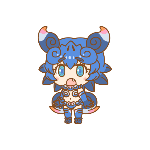 1girl animal_ears blue_hair extra_ears kemono_friends kemono_friends_pavilion looking_at_viewer official_art shiisaa_right short_hair solo tail transparent_background