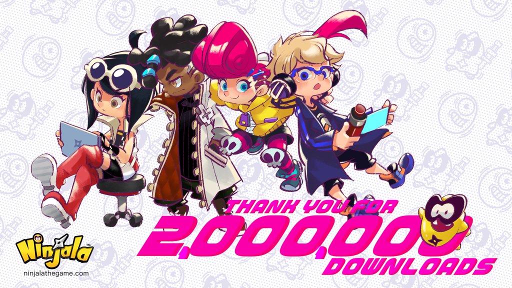 2girls 3boys absurdly_long_hair ahoge anime_coloring ankle_boots aqua_eyes asymmetrical_hair baggy_pants belt belted_jacket berecca black_gloves black_hair black_outline black_pants black_shirt black_shorts black_sweater black_undershirt blonde_hair blue-framed_eyewear blue_coat blue_eyes blue_shirt blue_shoes blue_sleeves boots brown_boots brown_hair brown_pupils burton_(ninjala) capri_pants character_background checkered_print child closed_mouth coat collar collared_coat collared_jacket collared_sweater commentary copyright_name copyright_notice crossed_legs dark-skinned_male dark_skin dreadlocks english_commentary english_text eyelashes eyewear_on_head fingerless_gloves fluffy_hair frown glasses gloves green_pants grey_sleeve_cuffs gumchi gungho hair_ornament hair_tie hairclip halftone halftone_background hand_in_pocket headphones high_collar holding holding_scroll holding_tablet_pc hood hood_down hooded_jacket horizontal-striped_thighhighs jacket jane_(ninjala) lace-up_boots lapels legs_apart logo logo_print long_hair long_mouth long_shirt long_sleeves looking_at_viewer male_focus medium_hair multicolored_coat multicolored_jacket multicolored_shoes multiple_boys multiple_girls ninjala nose notched_lapels official_art on_stool outline pants parted_bangs parted_hair partially_unzipped pink_hair pink_thighhighs platform_boots polka_dot polka_dot_background pompadour ponytail popped_collar print_jacket print_shirt puffy_long_sleeves puffy_sleeves purple_outline purple_thighhighs race_queen red_belt red_boots rianti-wong ribbed_sweater ron_(ninjala) screen scroll second-party_source semi-rimless_eyewear shirt shoe_soles shoes short_hair shorts shuriken sidecut simple_background sitting sleeveless sleeveless_jacket sleeves_rolled_up smile sneakers standing stool striped_sleeves sunglasses sweater tablet_pc thank_you thigh_boots thighhighs turtleneck turtleneck_sweater two-sided_coat two-sided_fabric two-tone_coat two-tone_jacket two-tone_shoes undercut undershirt very_long_hair waving weapon wheel white-framed_eyewear white_background white_coat white_jacket white_shoes white_sleeves x_hair_ornament yellow_eyes yellow_hood yellow_jacket yellow_sleeve_cuffs zipper zipper_pull_tab