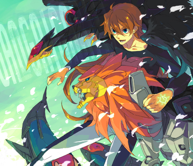 1boy blue_eyes brown_hair ebira galeon gaogaigar genesic_machines lion long_hair male_focus md5_mismatch mecha resolution_mismatch robot shishiou_gai solo source_larger yuusha_ou_gaogaigar yuusha_ou_gaogaigar_final yuusha_series