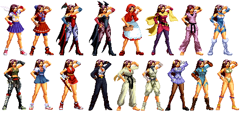 asamiya_athena b.b._hood b.b._hood_(cosplay) bermudez560 cammy_white cammy_white_(cosplay) capcom cosplay cosplay_request crimson_viper crimson_viper_(cosplay) darkstalkers elena_(street_fighter) elena_(street_fighter)_(cosplay) hair_ornament head_wings ibuki_(street_fighter) ibuki_(street_fighter)_(cosplay) idol ingrid_(capcom) ingrid_(capcom)_(cosplay) justice_gakuen kanzuki_karin kanzuki_karin_(cosplay) kasugano_sakura kasugano_sakura_(cosplay) kazama_akira kazama_akira_(cosplay) lilith_(darkstalkers) lilith_(darkstalkers)_(cosplay) morrigan_aensland morrigan_aensland_(cosplay) pixel_art psycho_soldier purple_hair rainbow_mika rainbow_mika_(cosplay) rose_(street_fighter) rose_(street_fighter)_(cosplay) snk sprite star_(symbol) star_hair_ornament street_fighter street_fighter_iv_(series) the_king_of_fighters wings