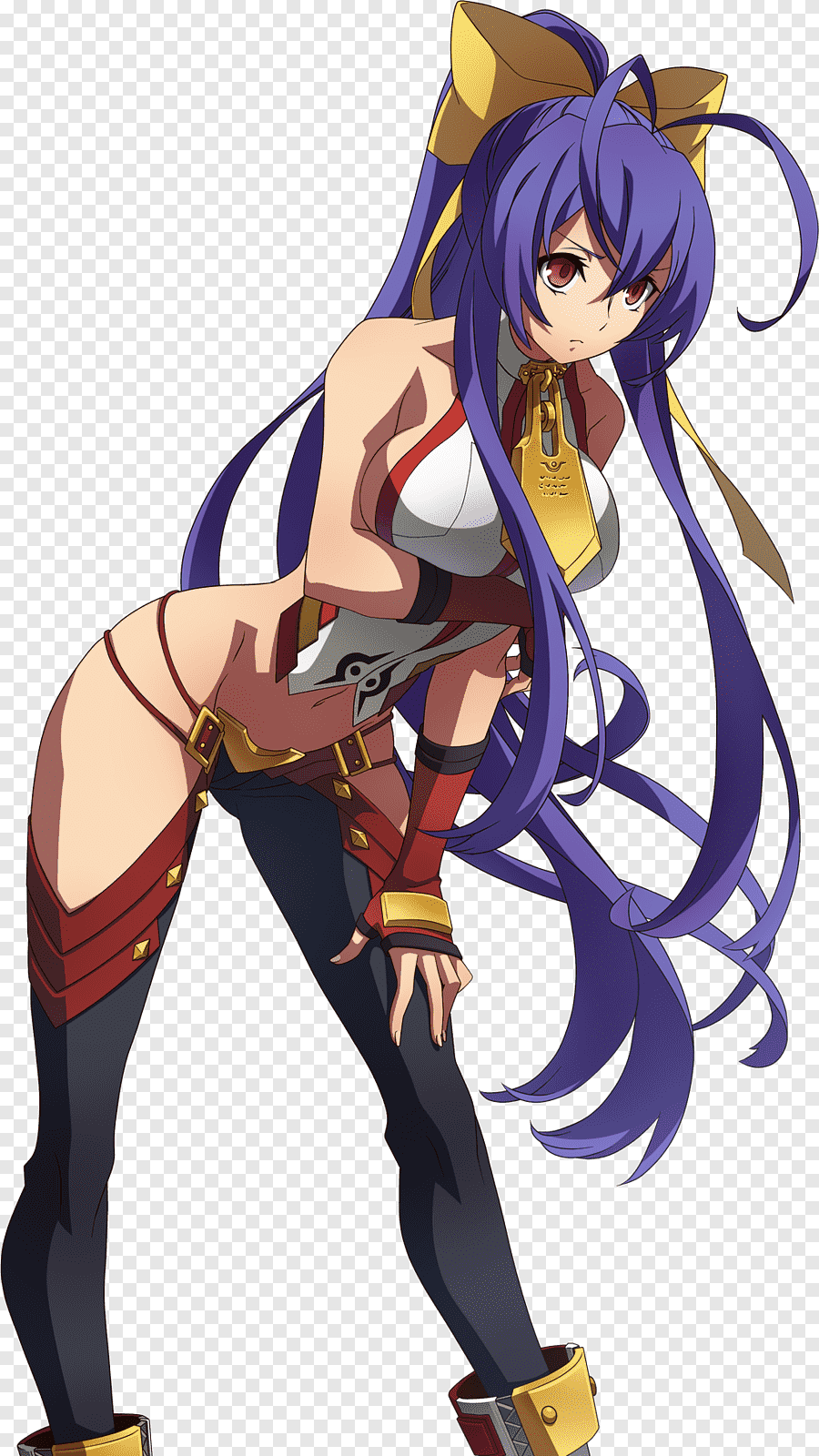 1girl blazblue highres mai_natsume navel official_art pants tagme