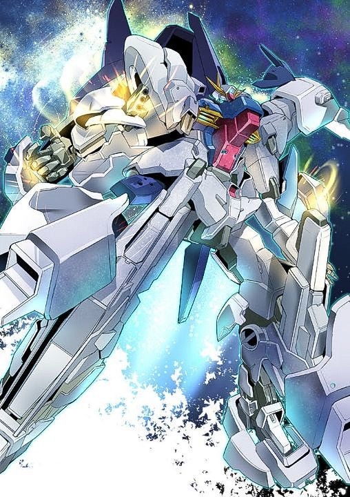 artist_request color_variation glowing gundam gundam_walpurgis machinery mecha mecha_focus mobile_suit no_humans over.on reactive_armor reveal robot science_fiction spoilers the_o_(mobile_suit) thrusters transformation v-fin