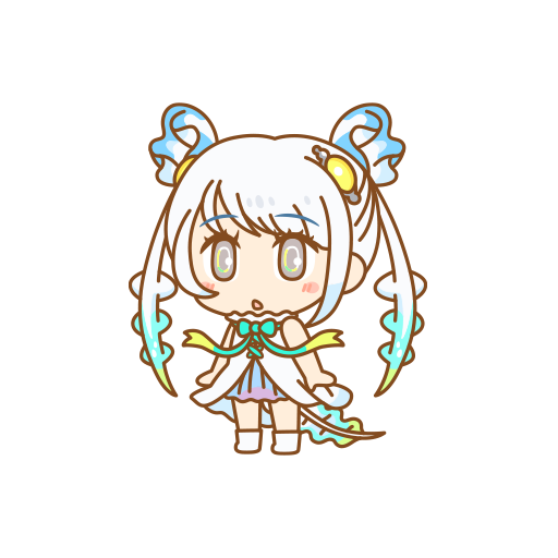 1girl grey_eyes grey_hair kemono_friends kemono_friends_pavilion long_hair looking_at_viewer official_art ribbon skyfish_(kemono_friends) solo transparent_background twintails
