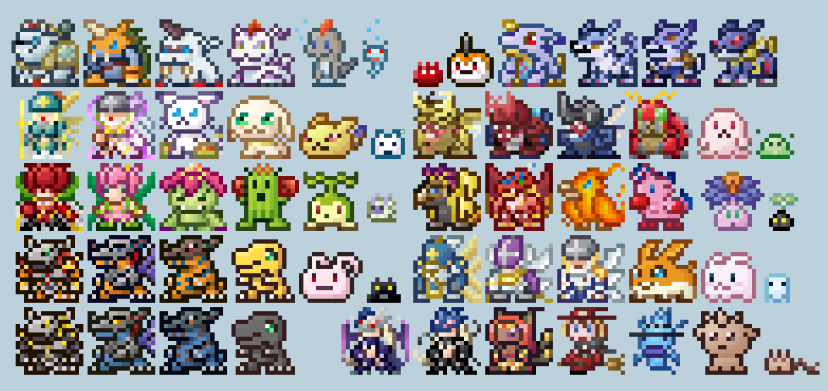 agumon agumon_(black) angemon angewomon atlurkabuterimon atlurkabuterimon_(red) bastemon beelstarmon beelstarmon_x-antibody bird birdramon blackwargreymon botamon bubbmon bug cat chocomon cocomon digimon digimon_(creature) gabumon garudamon garurumon ghostmon gomamon greymon greymon_(blue) heraklekabuterimon highres holyangemon hououmon ikkakumon kabuterimon koromon lilimon metalgarurumon metalgreymon metalgreymon_(virus) mochimon nyaromon nyokimon ofanimon palmon patamon pitchmon piyomon plotmon poyomon pukamon punimon pyocomon reptile rosemon seraphimon tailmon tanemon tentomon togemon tokomon tunomon vikemon wargreymon weregarurumon wings witchmon yukimibotamon yuramon zudomon