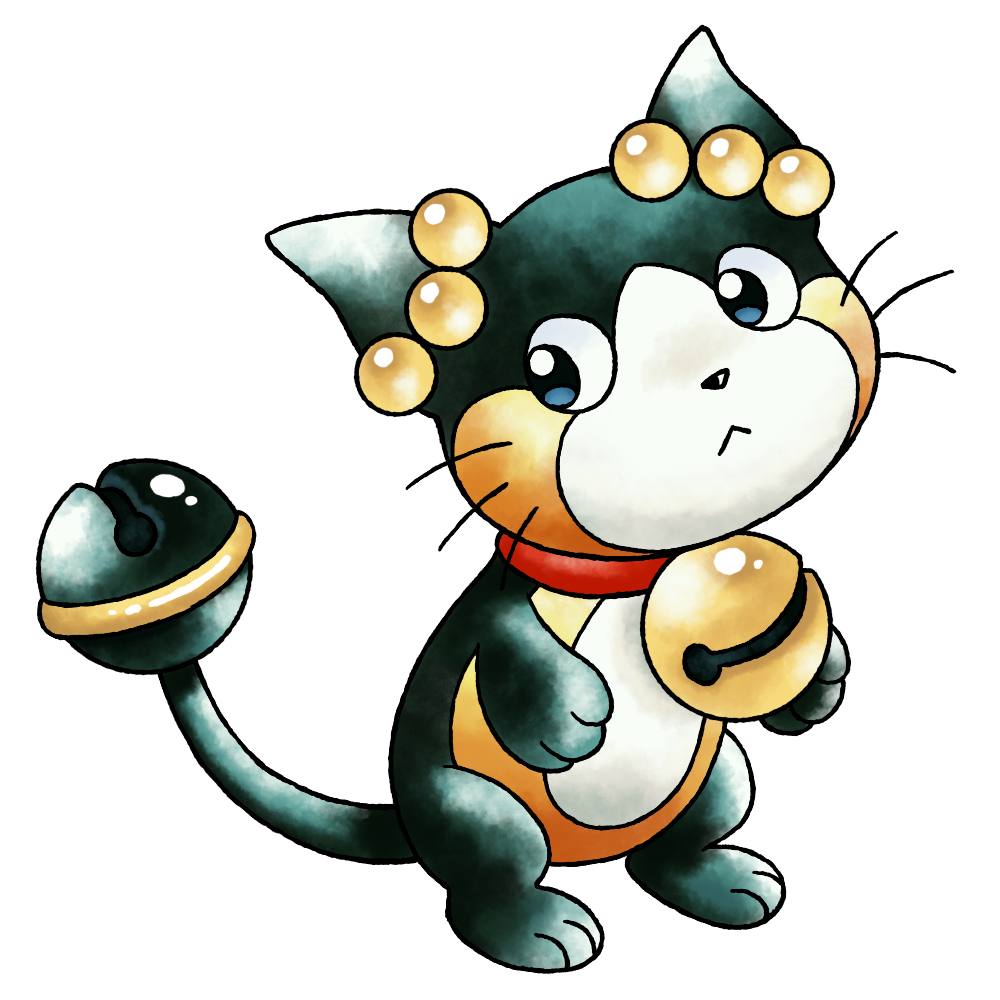 animal_collar bell black_fur blue_eyes cat choker closed_mouth collar derivative_work ear_ornament full_body jingle_bell looking_to_the_side multicolored_fur neck_bell nintendo no_humans official_style orange_fur pokemon pokemon_(creature) pokemon_focus pokemon_gsc_(prototype) prototype_design raciebeep rearing red_choker ringring_(pokemon) sideways_glance simple_background solo standing sugimori_ken_(style) tachi-e tail tail_bell tail_ornament transparent_background watercolor_effect whiskers white_fur