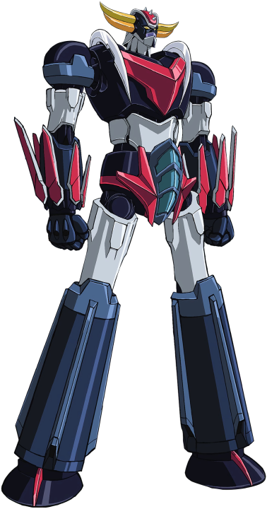 arms_at_sides full_body grendizer grendizer_(grendizer_u) grendizer_u huge_horns mazinger_(series) mecha mecha_focus no_humans official_art redesign science_fiction simple_background solo standing transparent_background ufo_robo_grendizer yellow_eyes