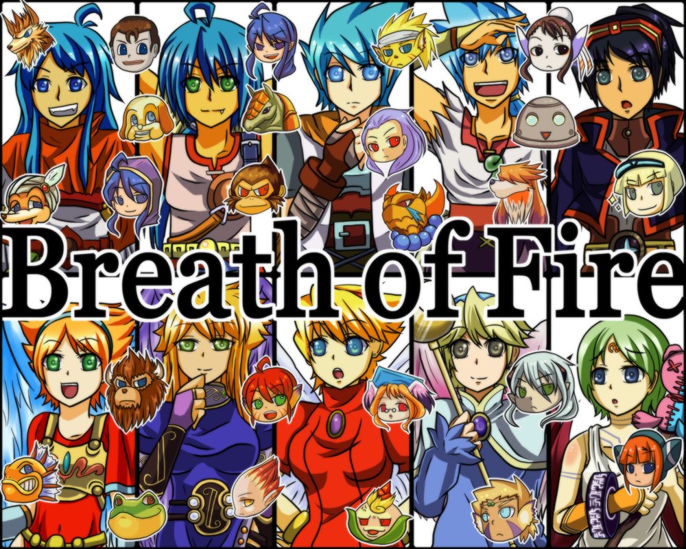 6+boys 6+girls ahoge bad_id bad_pixiv_id black_hair black_wings blonde_hair blue_eyes blue_hair bosch_1/64 bow_(breath_of_fire) breath_of_fire breath_of_fire_i breath_of_fire_ii breath_of_fire_iii breath_of_fire_iv breath_of_fire_v brown_hair builder_(breath_of_fire) capcom circlet copyright_name cray_(breath_of_fire) danc deis dog ekaru_hoppe_de_pe_tapeta ershin everyone fang fish fou-lu frog garr gilliam green_eyes green_hair grey_eyes lin lin_(breath_of_fire) manillo mogu_(breath_of_fire) momo_(breath_of_fire) multiple_boys multiple_girls nina_(breath_of_fire_i) nina_(breath_of_fire_ii) nina_(breath_of_fire_iii) nina_(breath_of_fire_iv) nina_(breath_of_fire_v) obi peco_(breath_of_fire) purple_hair rand_marks red_eyes red_hair red_wings rei_(breath_of_fire) rinpoo_chuan ryu_(breath_of_fire_i) ryu_(breath_of_fire_ii) ryu_(breath_of_fire_iii) ryu_(breath_of_fire_iv) ryu_(breath_of_fire_v) sash scias spar sten_legacy teepo tiger ursula ursula_(breath_of_fire) wand white_wings wings yellow_eyes