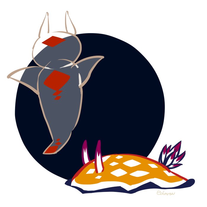 animal animalization edarow full_body no_humans original sea_angel sea_slug