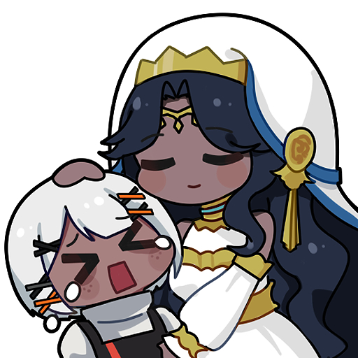 &gt;_&lt; 2girls bare_shoulders black_hair chibi chibi_only chinese_commentary closed_eyes closed_mouth commentary_request dark-skinned_female dark_skin detached_sleeves dress euyueuy hair_ornament jamilah_(pgr) long_hair multiple_girls official_art open_mouth punishing:_gray_raven shirt short_hair simple_background smile sophia_(pgr) tearing_up upper_body veil white_background white_dress white_hair white_shirt white_sleeves white_veil x_hair_ornament