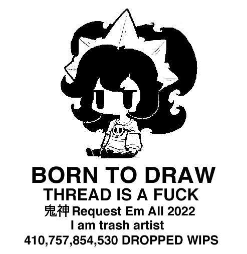 1girl ashley_(warioware) big_hair born_to_die_world_is_a_fuck_(meme) commentary english_commentary english_text greyscale hairband inawon long_hair long_sleeves meme messy_hair monochrome nintendo no_mouth shirt sitting skull_ornament solid_oval_eyes solo warioware