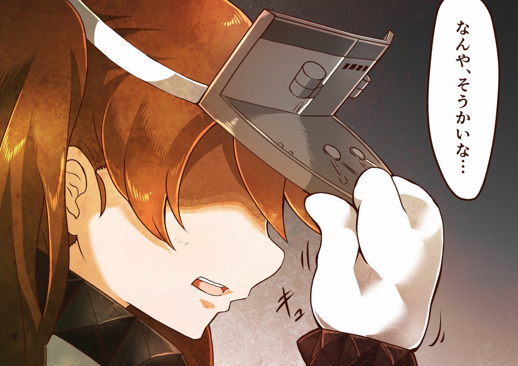 1girl alternate_costume brown_hair cosplay dress female_focus hat kantai_collection mittens northern_ocean_hime_(cosplay) northern_ocean_princess open_mouth ryuujou_(kancolle) sleeveless sleeveless_dress solo tanaka_kusao twintails visor_cap