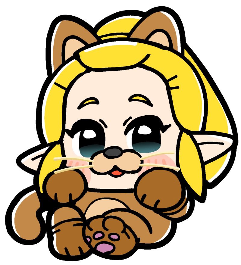 1girl animal_costume animal_ears animal_hands bkub blonde_hair blue_eyes blush brown_gloves cat_costume cat_ears chibi chibi_only full_body gloves hair_slicked_back long_hair nintendo open_mouth paw_gloves paw_shoes pointy_ears ponytail princess_zelda sidelocks simple_background solo the_legend_of_zelda the_legend_of_zelda:_echoes_of_wisdom whiskers white_background