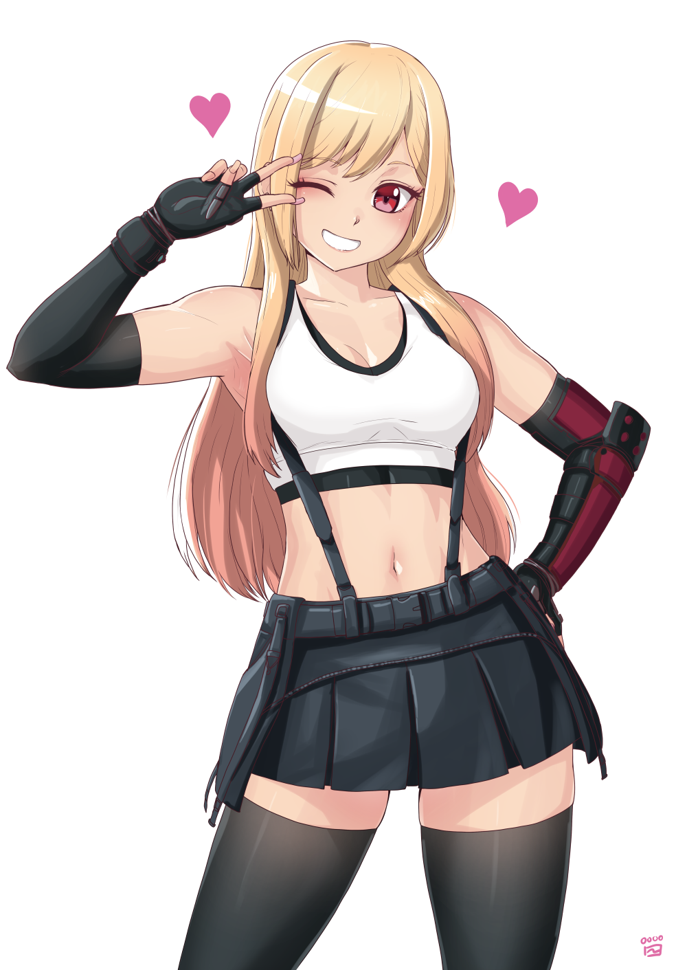 Marin's body outlined in a sensual way