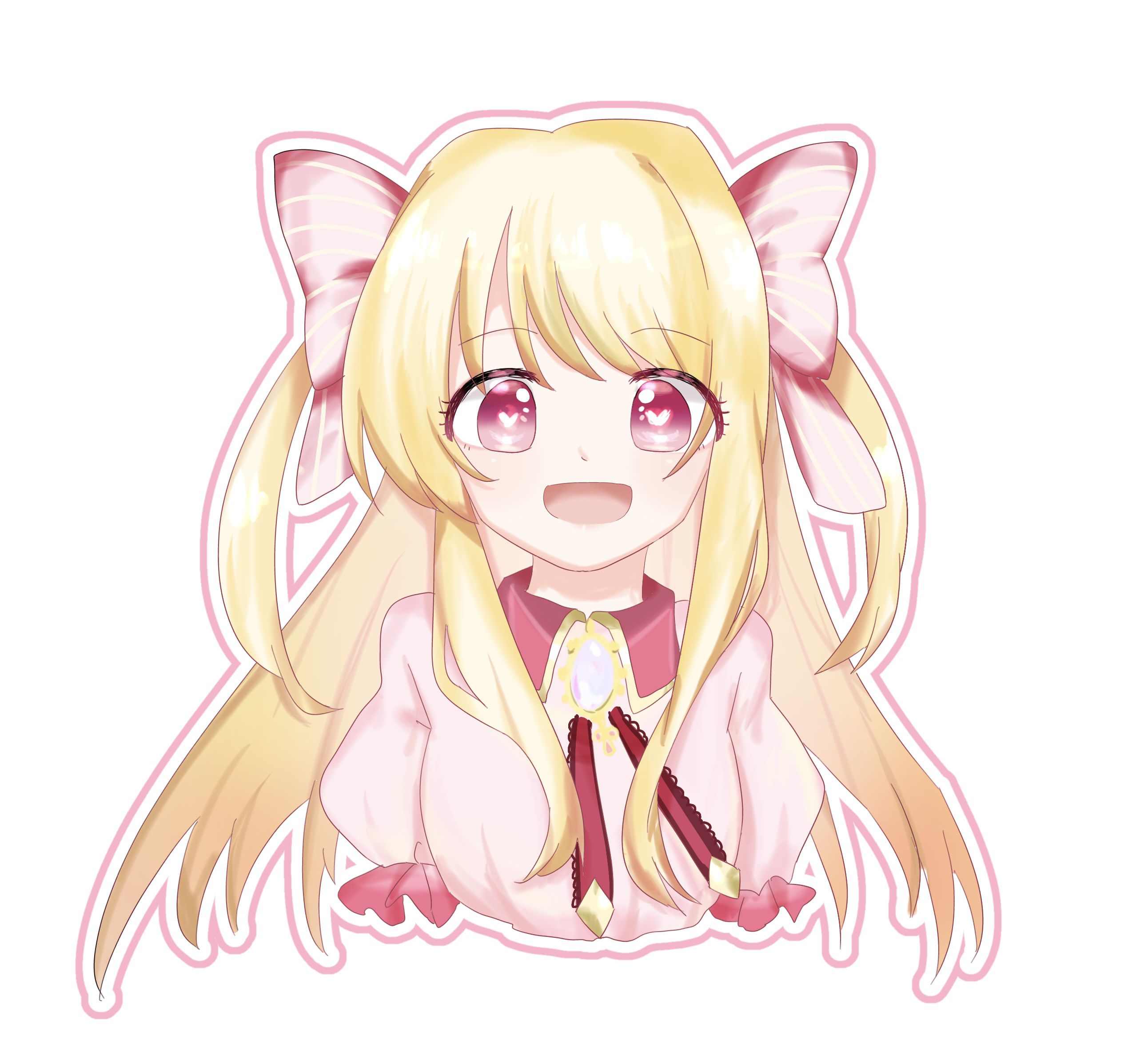 1girl artistic_error blonde_hair chaos_marie_(grimms_notes) grimms_notes long_hair solo tetotetoro12345 upper_body