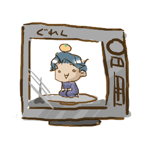 00s 1boy animated animated_gif code_geass food fruit jeremiah_gottwald lowres male_focus microwave object_on_head orange_(fruit) solo spinning what