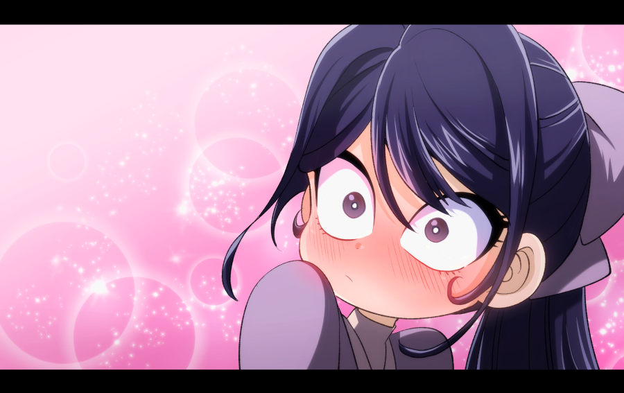 1girl blush grandaughter_of_goemon long_hair lupin_iii marimo_(yousei_ranbu) ponytail purple_eyes