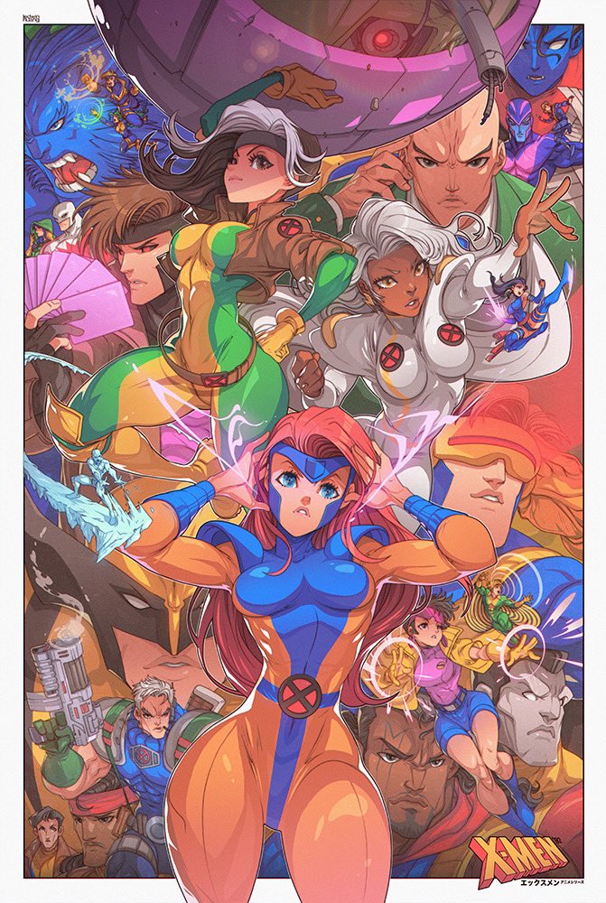 angry bald bandana beast_(x-men) belt bishop_(x-men) black_hair black_sclera blue_skin bracelet breasts brown_eyes brown_hair cable_(marvel) card_(medium) character_request charles_xavier colored_sclera colored_skin colossus_(x-men) cyclops_(x-men) dark-skinned_female dark-skinned_male dark_skin earrings edwin_huang fighting_stance fingerless_gloves gambit gloves grey_skin gun hand_on_own_hip holding holding_weapon ice iceman_(x-men) jacket jean_grey jewelry jubilee kicking large_breasts latex lightning_bolt_earrings lightning_bolt_symbol lips marvel multicolored_hair multiple_boys multiple_girls muscular muscular_female muscular_male nightcrawler psylocke red_eyes rogue_(x-men) scar scar_across_eye scar_on_face shorts spread_legs storm_(x-men) thighs two-tone_hair weapon white_hair wolverine_(x-men) x-men x-men:_the_animated_series