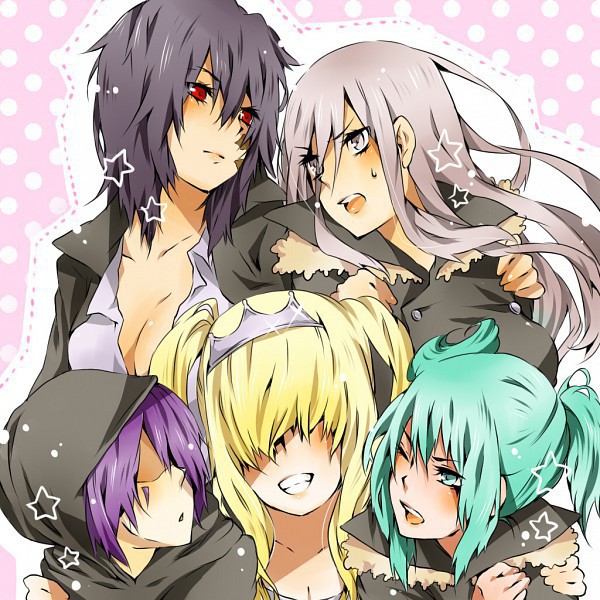bad_id bad_pixiv_id belphegor_(reborn) fran_(reborn) genderswap genderswap_(mtf) katekyo_hitman_reborn! mame_(enndoumame2009) mammon_(reborn) multiple_girls superbi_squalo xanxus