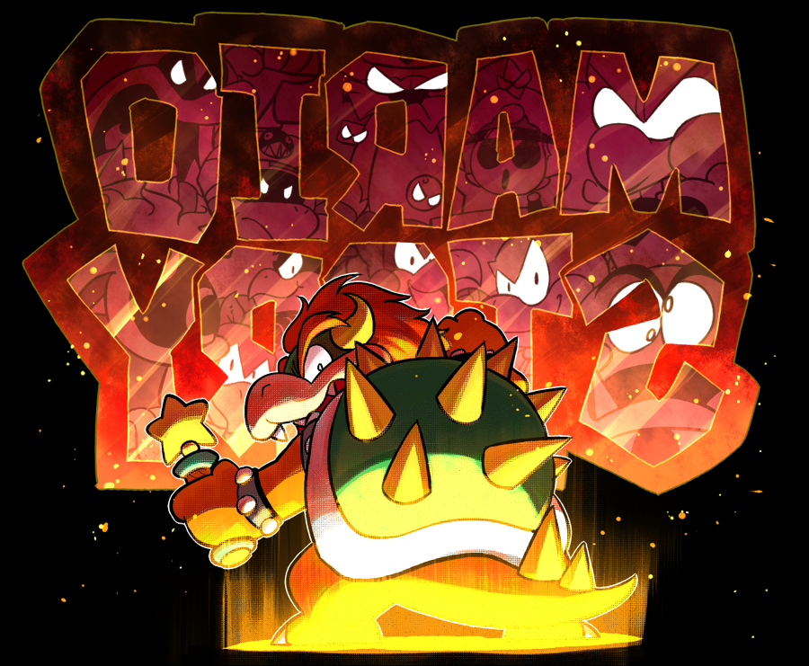 bowser chain_chomp crystal_king fangs general_guy goomboss horns huff_n._puff koopa_bros. lava_piranha looking_back mario_(series) nintendo paper_mario paper_mario_64 rariatto_(ganguri) spikes tubba_blubba tutankoopa