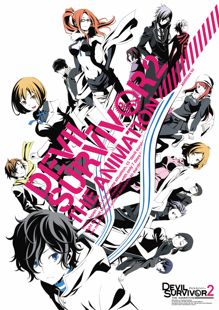 10s 6+boys 6+girls akie_yuzuru ban_airi black_hair blonde_hair blue_eyes brown_eyes brown_hair china_dress chinese_clothes devil_survivor_(series) devil_survivor_2 dress formal_clothes hood hooded_sweater houtsuin_yamato kanno_fumi kujou_hinako kuriki_ronaldo kuze_hibiki long_sleeves looking_at_viewer matching_hair/eyes melancholy_man monochrome multiple_boys multiple_girls navel nitta_io nurse orange_eyes orange_hair pants protagonist_(devil_survivor_2) red_hair sako_makoto scarf shijima_daichi simple_background skirt spot_color suit sweater torii_jungo wakui_keita white_background white_hair yanagiya_otome