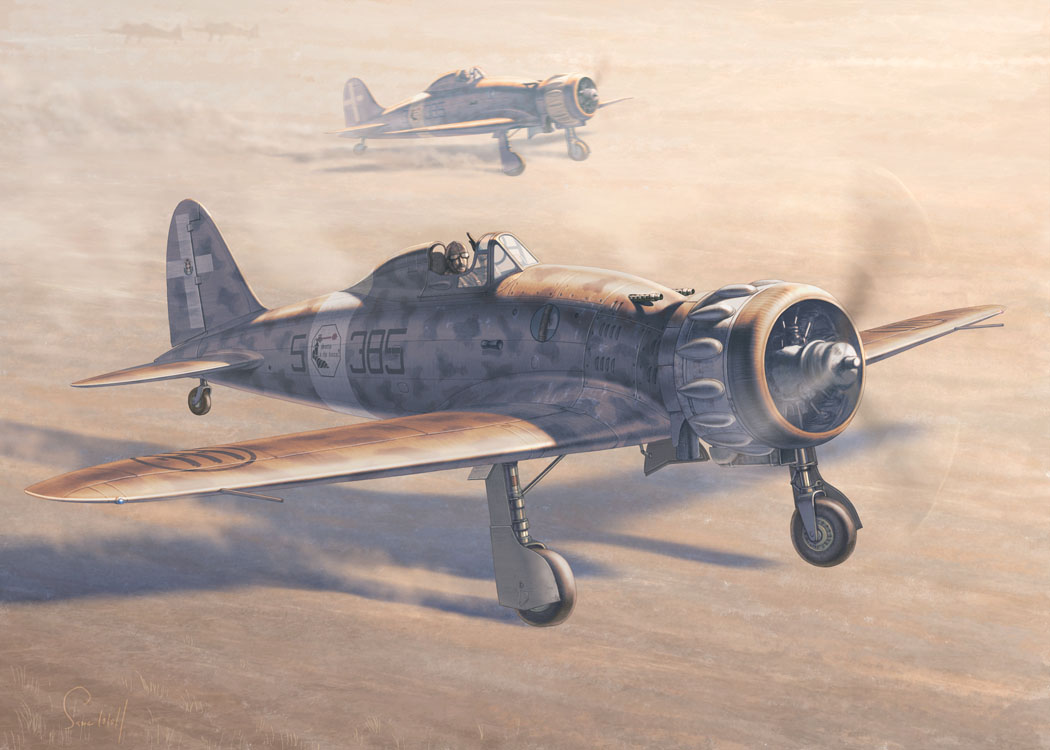 aircraft airplane cannon desert dust facial_hair goggles gun italian_text italy macchi_mc200 machine_gun military military_vehicle mustache original pilot propeller_fighter realistic same_(112744) same_(carcharodon) smoke soldier solo vehicle_focus war weapon wide_shot world_war_ii