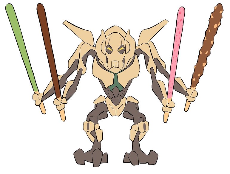 candy food general_grievous pocky star_wars tagme white_background