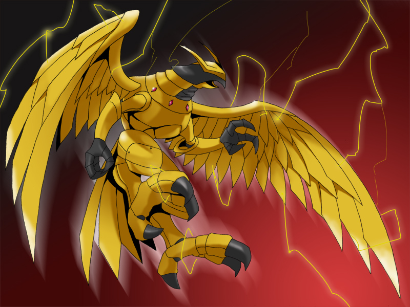 claws crossmon digimon digimon_(creature) electricity mask wings