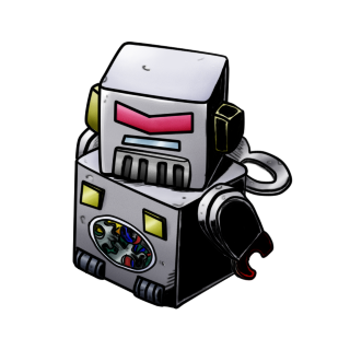 blikmon digimon digimon_world lowres machine magnet robot simple_background solo white_background winding_key
