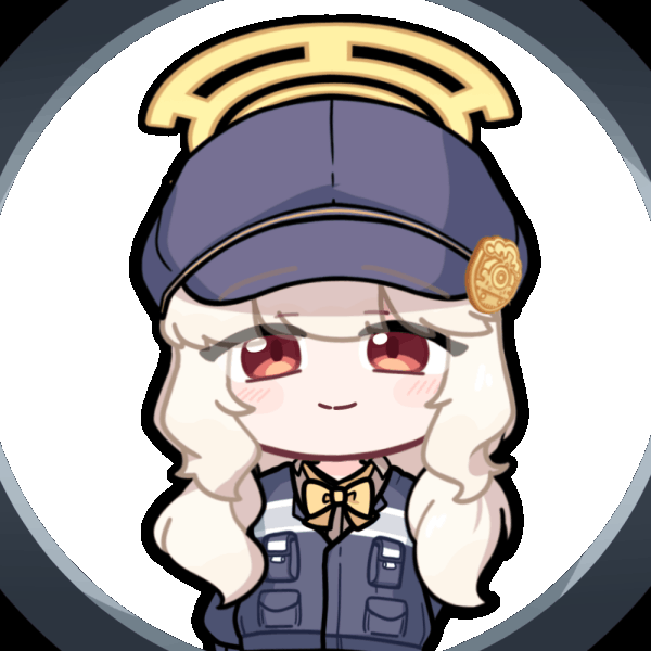 1girl acomu414 animated animated_gif aoba_(blue_archive) blinking blue_archive blue_hat blue_jacket bow bowtie closed_mouth halo hat jacket looking_at_viewer low_twintails newsboy_cap peaked_cap peephole red_eyes round_image simple_background smile solo straight-on transparent_background twintails white_hair yellow_bow yellow_bowtie yellow_halo