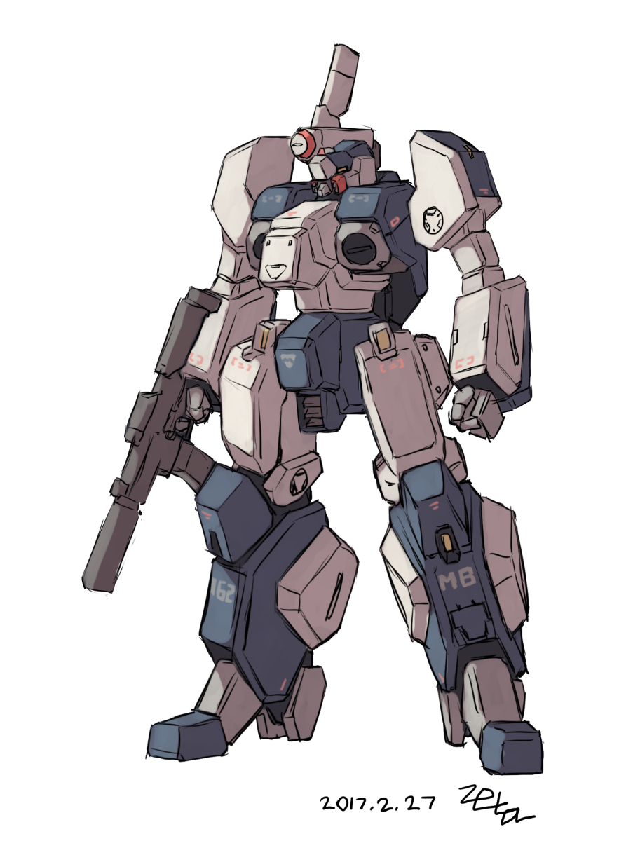 2017 colored_lineart commentary_request dated gunpod highres kikou_souseiki_mospeada korean_commentary legioss mars_base_(kikou_souseiki_mospeada) mecha mecha_focus mospeada no_humans original redesign robot robotech science_fiction signature sketch z006