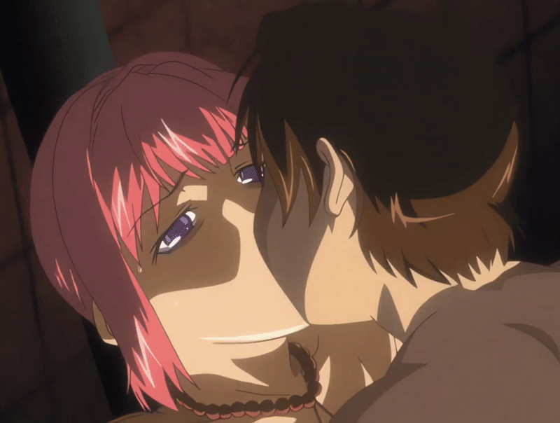 00s 1boy 1girl 2007 age_difference animated animated_gif bead_necklace beads bible_black bible_black_new_testament brown_hair hetero implied_rape implied_sex jewelry kiss mature_female necklace nude older_female_and_younger_male purple_eyes rape red_hair restrained sex shin_bible_black short_hair sweat tagme takashiro_hiroko yamanishi_naoto