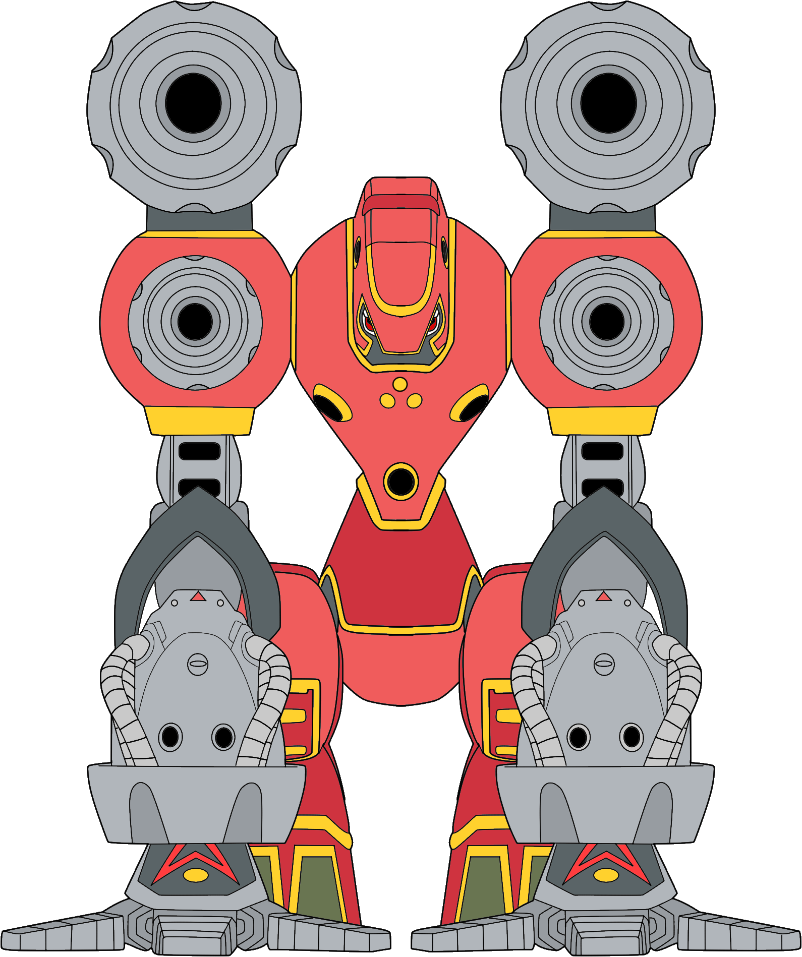 cable claws digimon digimon_(creature) highres metal_gloves red_eyes robot solo suijinmon transparent_background