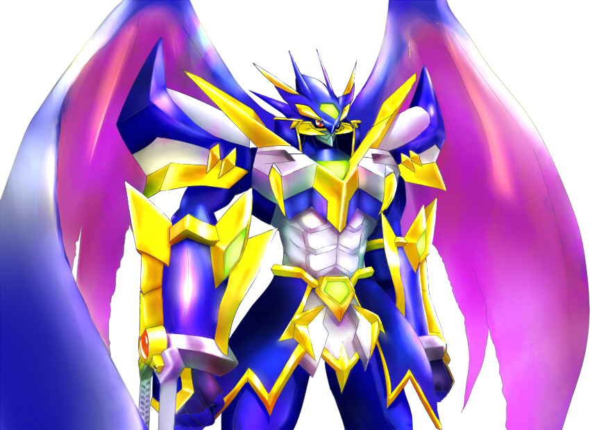 digimon digimon_(creature) dragon no_humans solo ulforcev-dramon ulforcev-dramon_x-antibody wings
