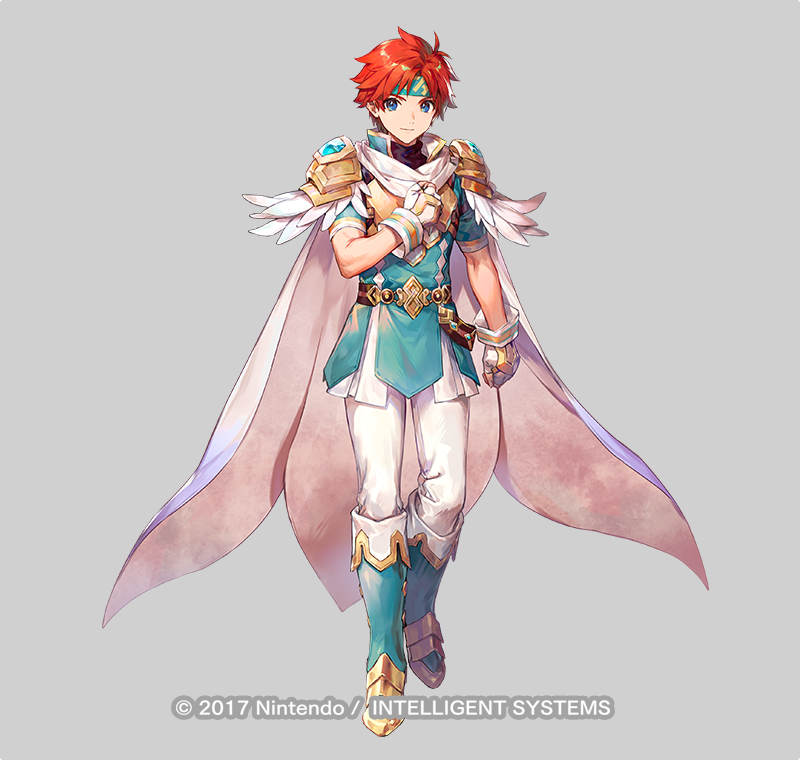 1boy alternate_costume azu-taro belt blue_eyes boots cape feathers fingerless_gloves fire_emblem fire_emblem:_the_binding_blade fire_emblem_heroes full_body gloves grey_background headband male_focus nintendo official_art red_hair roy_(fire_emblem) roy_(resplendent)_(fire_emblem) solo