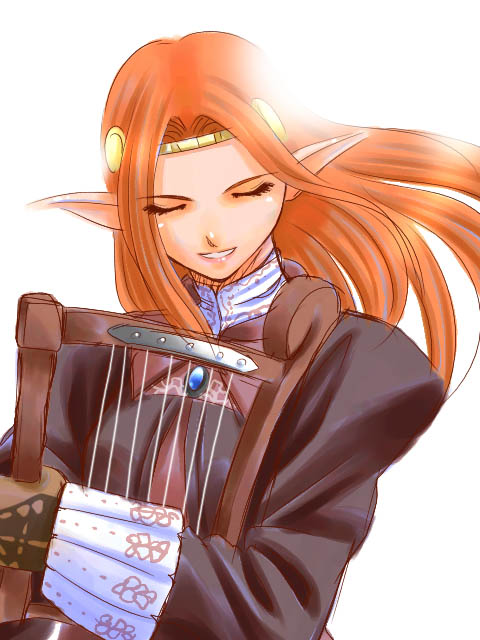 00s 1girl elf elvaan female_focus final_fantasy final_fantasy_xi harp instrument pointy_ears solo tori tori_(torinchi) ulmia