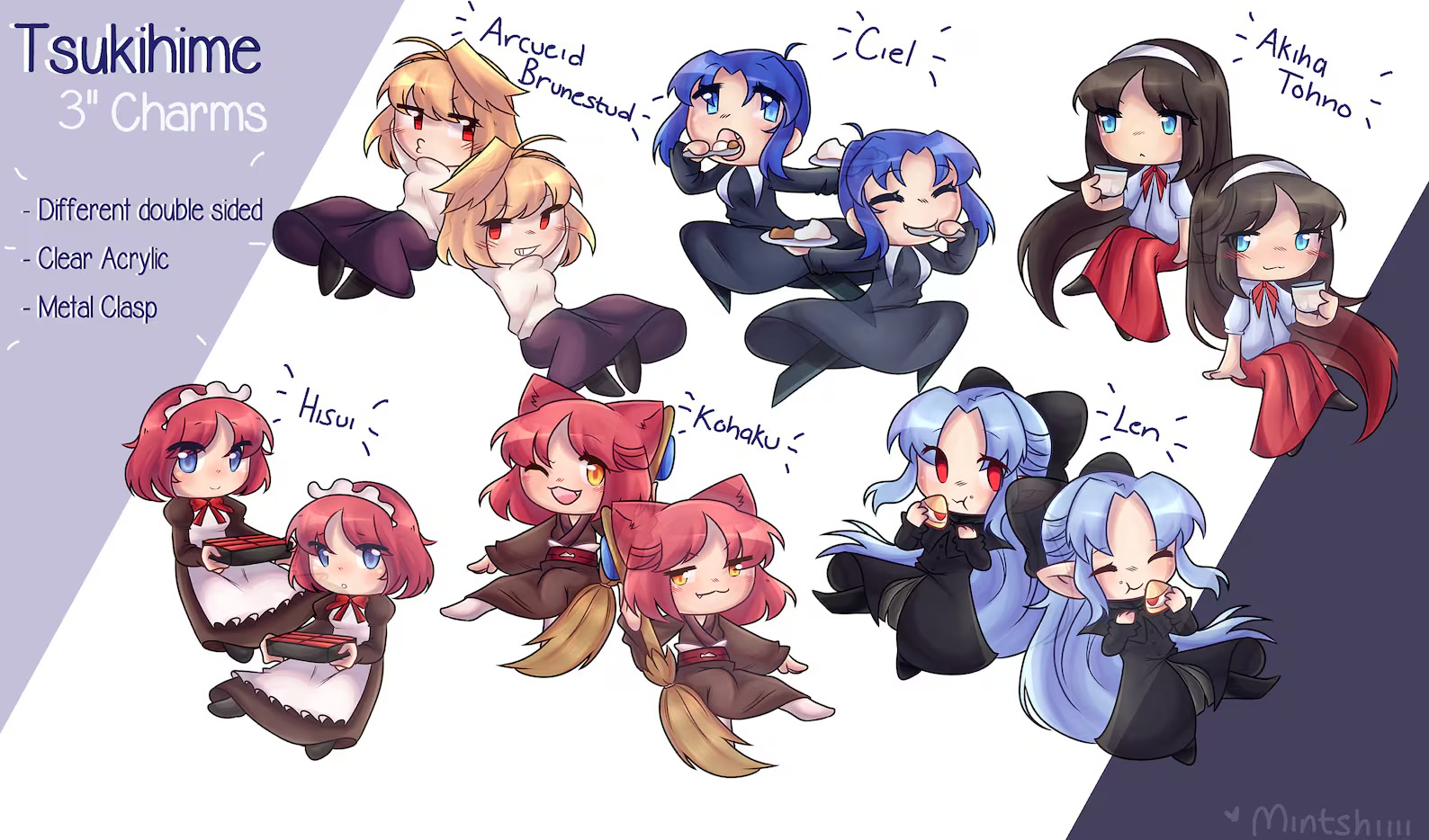 6+girls ad ahoge animal_ears antenna_hair apron arcueid_brunestud black_bow black_dress black_hair blue_bow blue_eyes blue_hair blush bow breasts capelet cat_ears charm_(object) chibi chibi_only ciel_(tsukihime) curry dress eating food hair_bow hairband half_updo hisui_(tsukihime) japanese_clothes kimono kohaku_(tsukihime) len_(tsukihime) long_hair long_skirt long_sleeves looking_at_viewer maid maid_apron maid_headdress mintshiiii multiple_girls one_eye_closed open_mouth pantyhose pointy_ears puffy_sleeves red_eyes red_hair ribbon school_uniform shirt short_hair siblings simple_background sisters skirt smile sweater tohno_akiha tsukihime turtleneck twins very_long_hair white_apron white_hairband white_sweater yellow_eyes