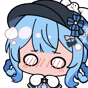 1girl animated animated_gif artist_collaboration black_capelet black_hat blue_hair blush braid braided_hair_rings capelet chibi chibi_only chunye_haruya embarrassed fidgeting full-face_blush hair_rings hat head_steam index_fingers_together lowres mahou_shoujo_no_majo_saiban nekoyashiki_riri no_nose o_o short_hair simple_background solo tachibana_sherry transparent_background upper_body