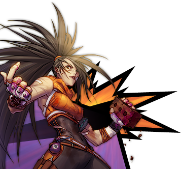 00s 1girl bandages brick brown_hair dungeon_and_fighter female_brawler_(dungeon_and_fighter) female_fighter_(dungeon_and_fighter) female_focus gloves high_collar jumpsuit knife long_hair lowres poison_queen_(dungeon_and_fighter) ponytail scar solo spiked_hair streetfighter_(dungeon_and_fighter) transparent_background wild_hair