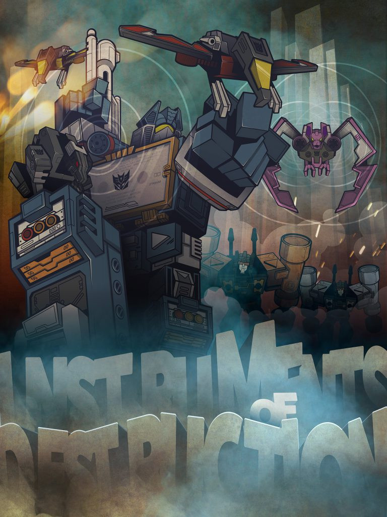 3boys bat_(animal) bird black_panther buzzsaw_(transformers) decepticon eagle emblem energy_cannon english_text frenzy_(transformers) hasbro laserbeak logo mecha multiple_boys no_humans non-humanoid_robot panther pet ratbat_(transformers) ravage_(transformers) robot robot_animal rumble_(transformers) science_fiction sound_wave soundwave_(transformers) toddck toy transformers